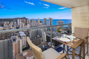 43rd Fl, Studio with Ocean and Diamond Head Views